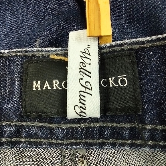 Marc Ecko Jeans Men's Well Hung Relaxed Boot 27" Inseam Med Wash Blue Denim - Picture 10 of 11